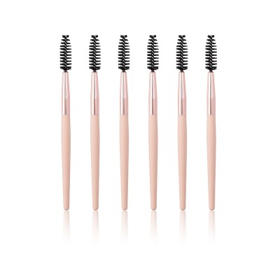 Portable Bamboo Handle  Eyebrow Comb  Brow Professional Eyelash Brush