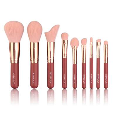 Beauty accessories 9pcs blush powder eyebrow makeup brush cosmetic brushes kit travel makeup brush set