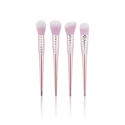 4PCS Professional Laser Ferrule Makeup Artist Professional Cosmetic Brush Set