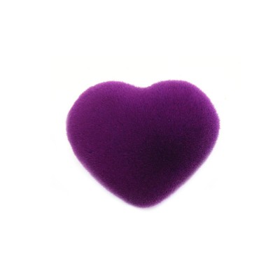 Shiny Plating Colorful Heart Shape Powder Foundation Brush