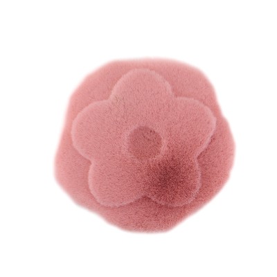 Pink Color Flower Shape Foundation Powder Travel Makeup Brush